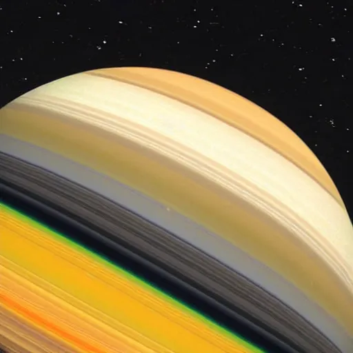 Image similar to rubber bouncy balls being flattened by saturn