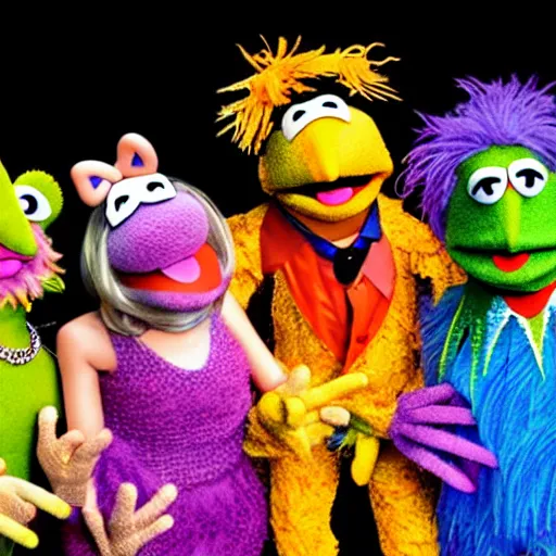 Image similar to muppet rave, club photography