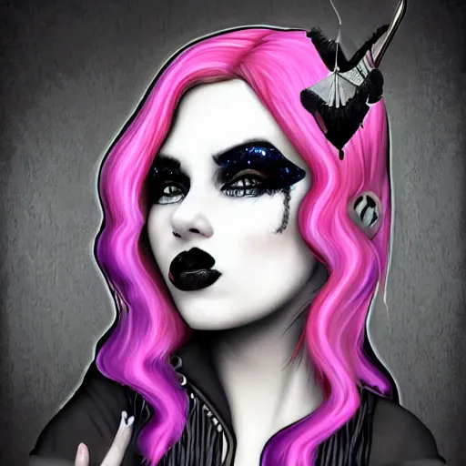 goth punk princess, digital art | Stable Diffusion | OpenArt