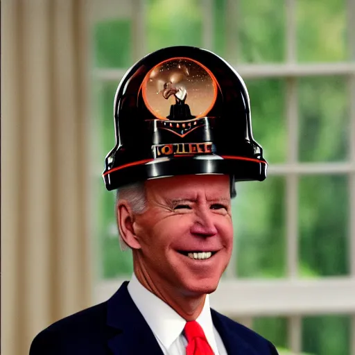 Image similar to Joe Biden as Dark Helmet from Space Balls movie