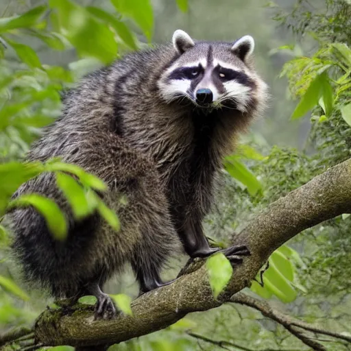 Image similar to raccoon eagle hybrid