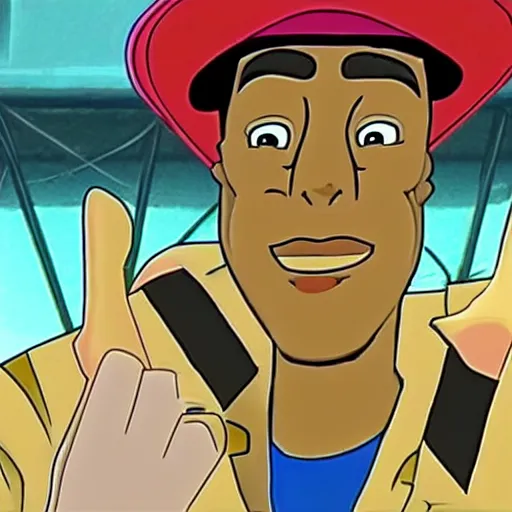 Prompt: Carl Johnson guest stars on Scooby Doo episode