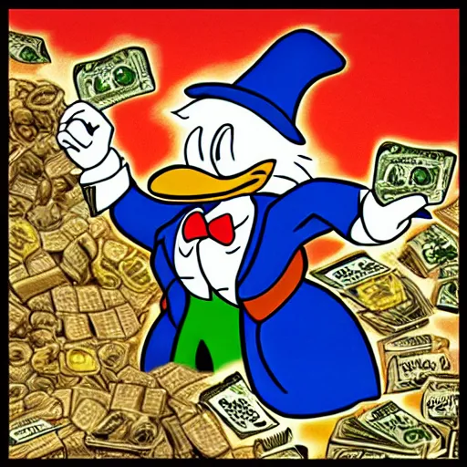 Image similar to Scrooge McDuck