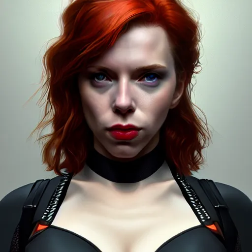 Image similar to Daniel Day Lewis as black widow, au naturel, hyper detailed, digital art, trending in artstation, cinematic lighting, studio quality, smooth render, unreal engine 5 rendered, octane rendered, art style by klimt and nixeu and ian sprigger and wlop and krenz cushart