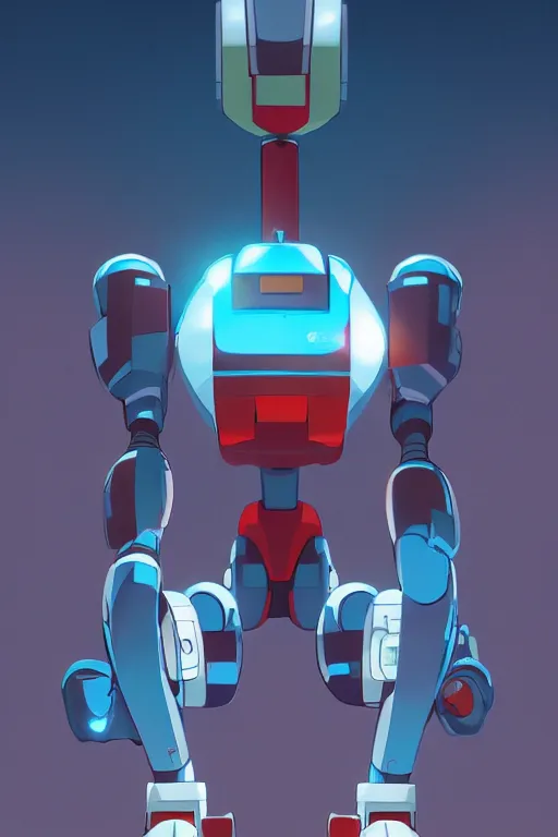 Image similar to metabots medabots medarotto medarot robot minimalist comics, behance hd by jesper ejsing, by rhads, makoto shinkai and lois van baarle, ilya kuvshinov, rossdraws global illumination ray tracing hdr radiating a glowing aura