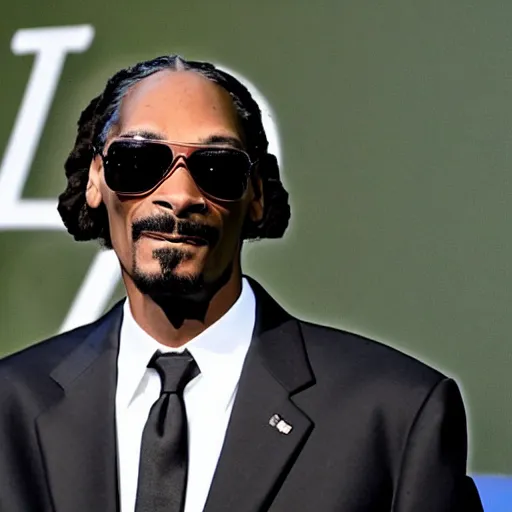 Image similar to Snoop Dogg as President of America