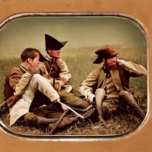 Image similar to eating spaghetti on the battlefield, american civil war, tintype sigma 5 0 mm, cinematic lighting, photography, wes anderson, kodachrome