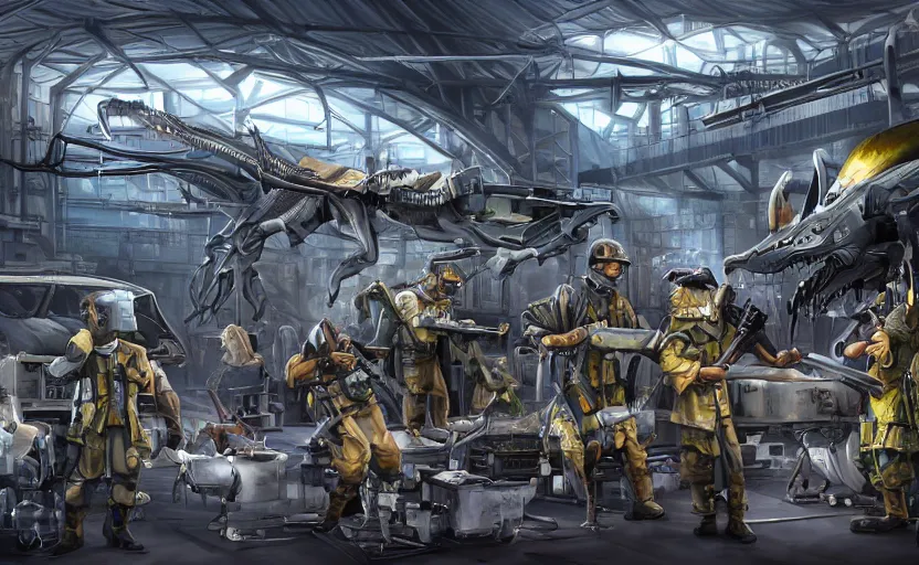 epic scenic shot, highly detailed weapons laboratory, | Stable ...