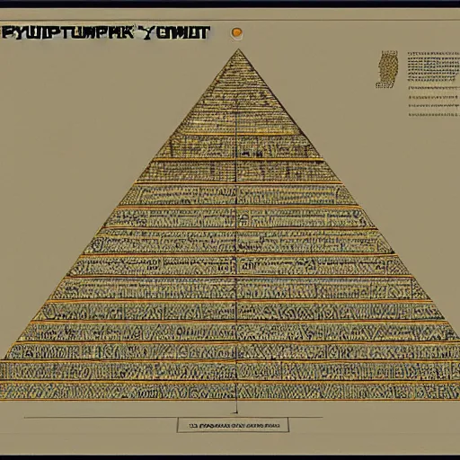 Image similar to blueprint of pyramid