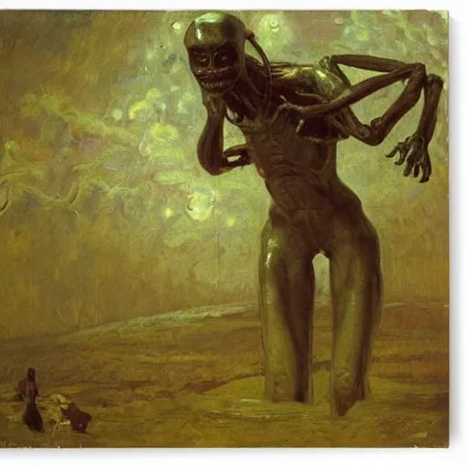 Image similar to alien by ilya repin