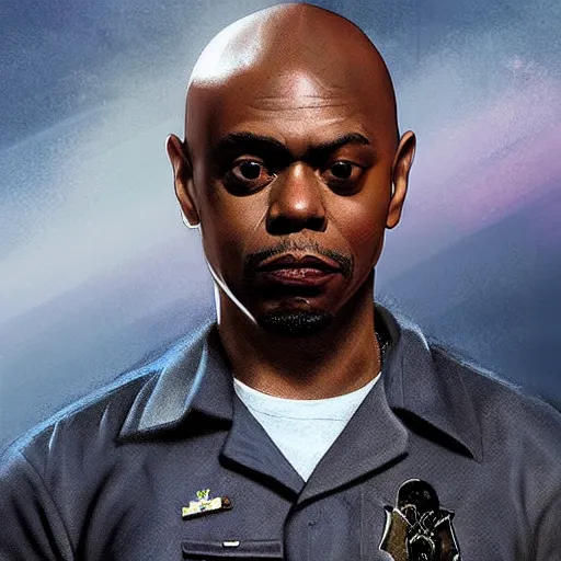 Image similar to Dave Chappelle as a navy SEAL, high resolution fantasy concept art, intricate details, soft lighting