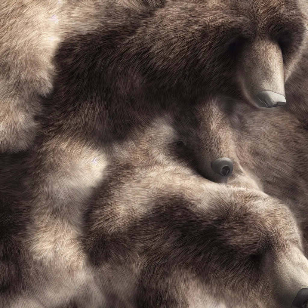 Image similar to 4k, bear fur, Unreal Engine 5, Lumen, Nanite, epic, octane rendered