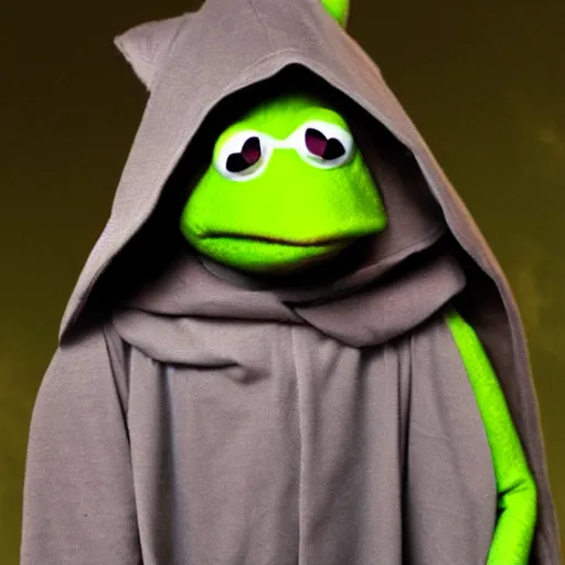 Image similar to sith lord kermit the frog