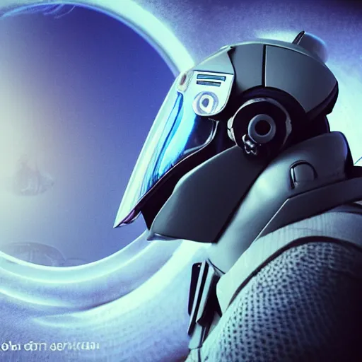 Image similar to a futuristic pilot