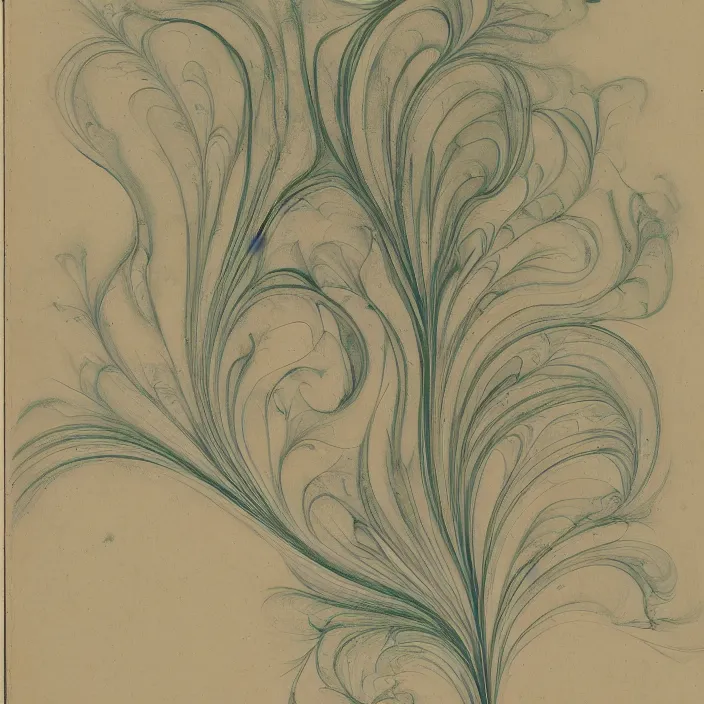 Image similar to botanical illustration (1667), fractal flame