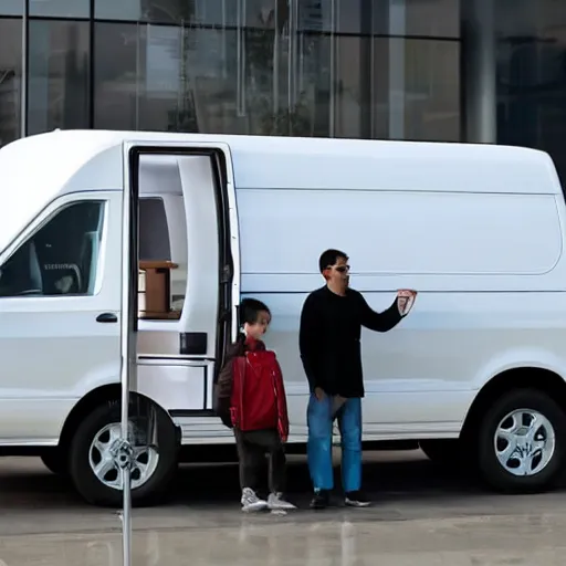 Image similar to an apple inc designed travel van