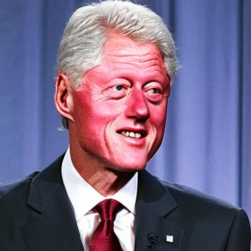 Image similar to realistic photo of bill clinton wearing a dress,