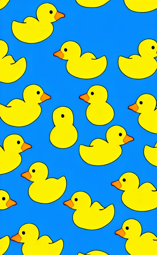 Image similar to rubber duckie pattern illustration