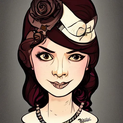 Prompt: Female Portrait, by Brian Kesinger.