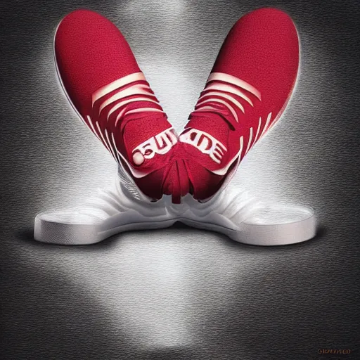 Image similar to surreal 3 d artwork by adidas