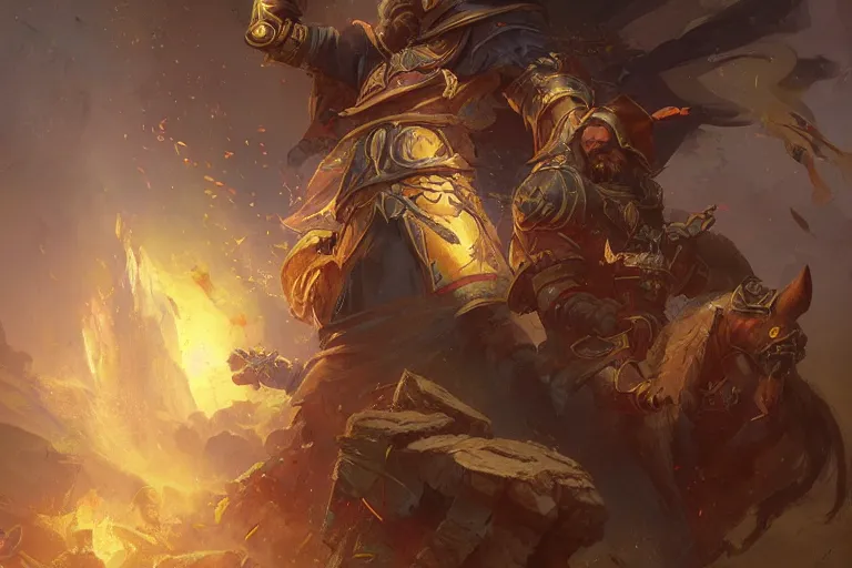 Image similar to saint thomas aquinas hearthstone art style, epic fantasy style art by Craig Mullins, fantasy epic digital art, epic fantasy card game art by Greg Rutkowski