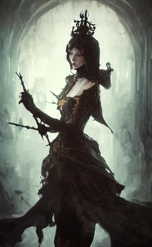 Image similar to Alchemy Imperial Princess knight gothic girl, volumetric lighting, digital painting, highly detailed, artstation, sharp focus, illustration, concept art, ruan jia, steve mccurry, amazing composition, fractal flame, gothic arch frame