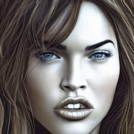 Prompt: megan fox sticking her tongue out. hyperrealistic portrait, photo realistic, poster, artstation, volumetric lighting, digital art, very detailed face by sam carr and by richard meril