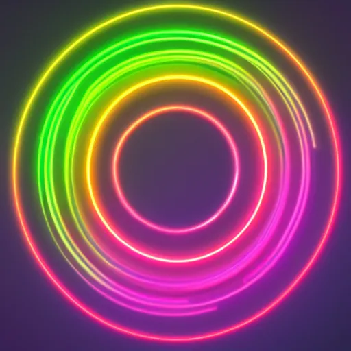 Image similar to neon circle 4k