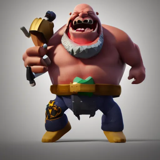 Prompt: stone coult steve austin, clash royal style characters, unreal engine 5, octane render, detailed, brawl stars, cinematografic, cinema 4 d, artstation trending