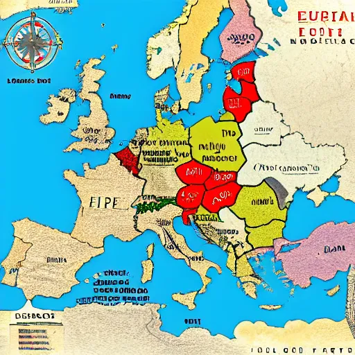 Image similar to map of world war 1 europe