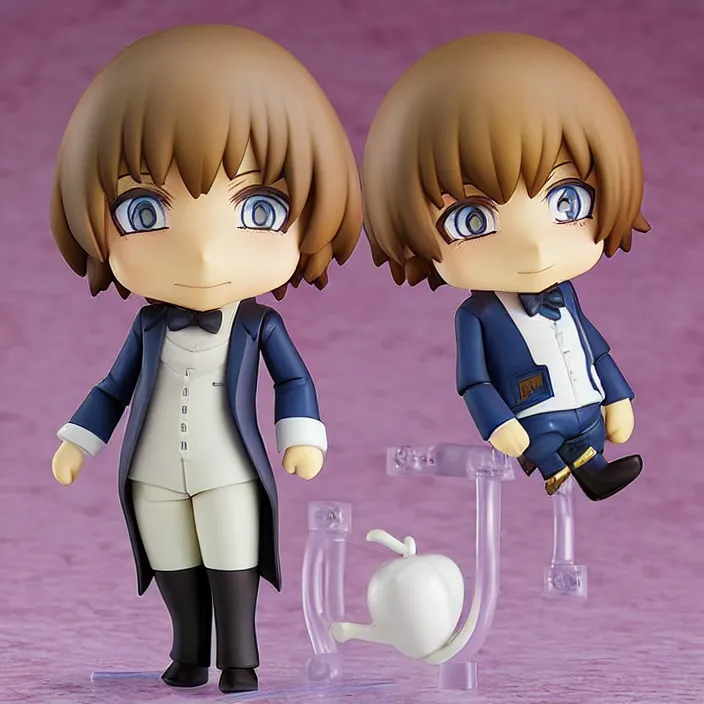 Prompt: Willy Wonka, An anime Nendoroid of [Character Here], figurine, detailed product photo