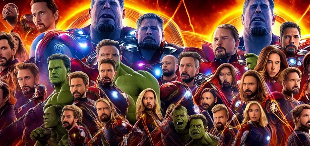 Image similar to a very high resolution image from a new movie. the avengers infinity war, photorealistic, photography, directed by wes anderson