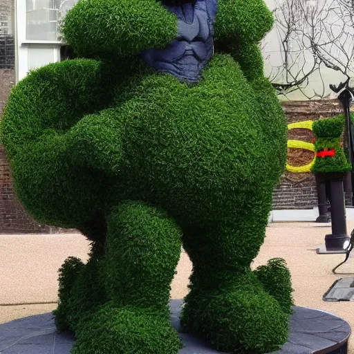 Prompt: Topiary of Batman