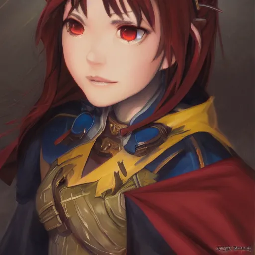 Prompt: megumin from konosuba as a fantasy D&D character close-up portrait art by Donato Giancola and Bayard Wu, digital art, trending on artstation, 4k