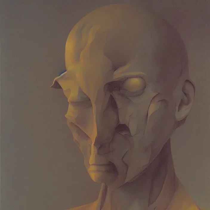 Image similar to portrait, science fiction, Edward Hopper and James Gilleard, Zdzislaw Beksinski, highly detailed