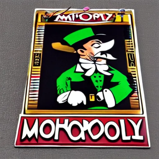 Image similar to mr monopoly as a hobo