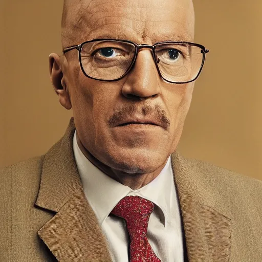 Image similar to walter white as gus fring in breaking bad,