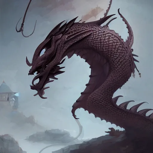 Prompt: dragon as an samurai, backround dark, highly detailed, digital illustration, trending in artstation, modern painting, smooth, sharp focus, intricate, by peter mohrbacher