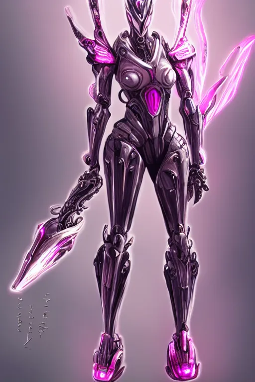 Image similar to galactic sized intricate high detailed elegant beautiful stunning quality giantess hot female warframe anthro mecha female dragon goddess, pink body, sleek metal head, sleek visor, smooth pink skin, sleek silver armor, bigger than galaxy, epic proportions, epic scale, epic size, warframe fanart, furry, dragon art, goddess, giantess, furaffinity, octane