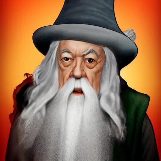 Image similar to gandalf with boom box on coach, trending on artstation, hyperrealistic