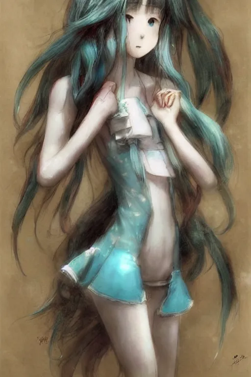 Image similar to ( ( ( ( ( real girl hatsune miku in shower. muted colors. ) ) ) ) ) by jean - baptiste monge!!!!!!!!!!!!!!!!!!!!!!!!!!!