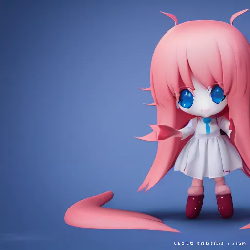 Prompt: cute fumo plush of a girl with a big heart, very long hair, stylized pbr, subsurface scattering, outline glow, blob anime, bokeh, vray