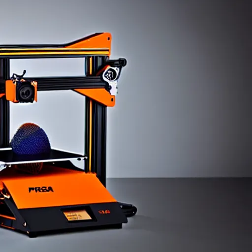 Image similar to prusa 3 d printer high end photoshoot