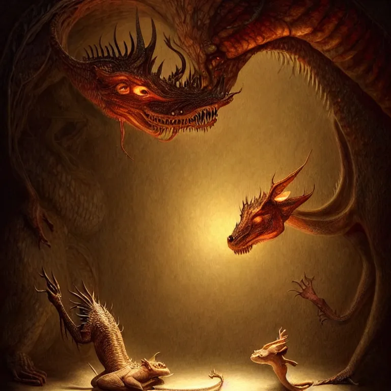 Image similar to epic professional digital art of hungry 🐲❄🐖, atmospheric lighting, painted, intricate, detailed, by leesha hannigan, wayne haag, reyna rochin, ignacio fernandez rios, mark ryden, iris van herpen, best on artstation, cgsociety, epic, stunning, gorgeous, much wow, cinematic, masterpiece.