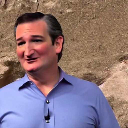 Image similar to Ted Cruz stars in a tourism commercial for Cancun