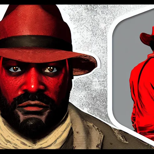 Image similar to Ghostface in red dead redemption 2 4K detail