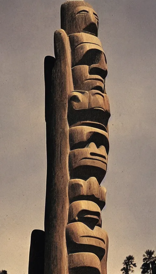 Image similar to vintage color photo of totem pole of dead celebrities, very detailed, photorealistic, high resolution, highly detailed, details, good clear quality Cinematic shot