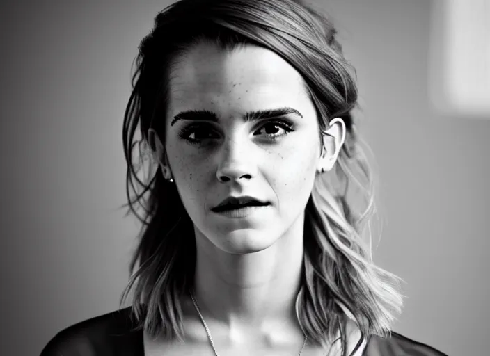 Image similar to photo still of emma watson being emma watson doing emma watson things, you bunch of weirdos, 8 k, 8 5 mm f 1. 8, studio lighting, rim light, right side key light