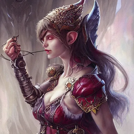 Prompt: fantasy dungeons & dragons portrait by Livia Prima,female elf,princess,beautiful,D&D,detailed,masterpiece