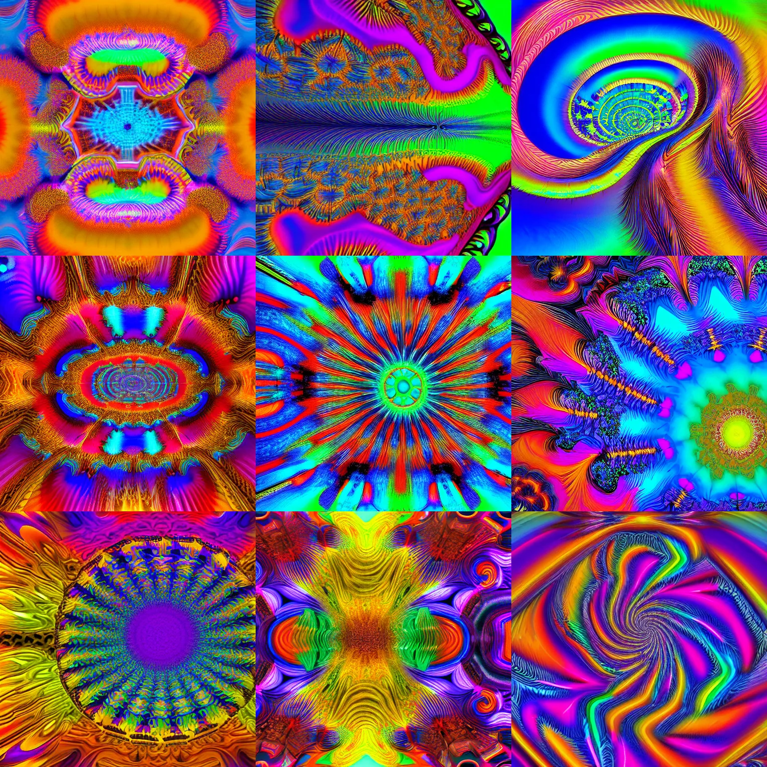 Prompt: striking, psychedelic, colorful mandelbulb, 4 k